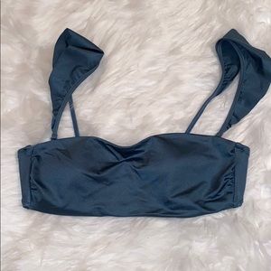 PINK bikini bandeau top with optional straps